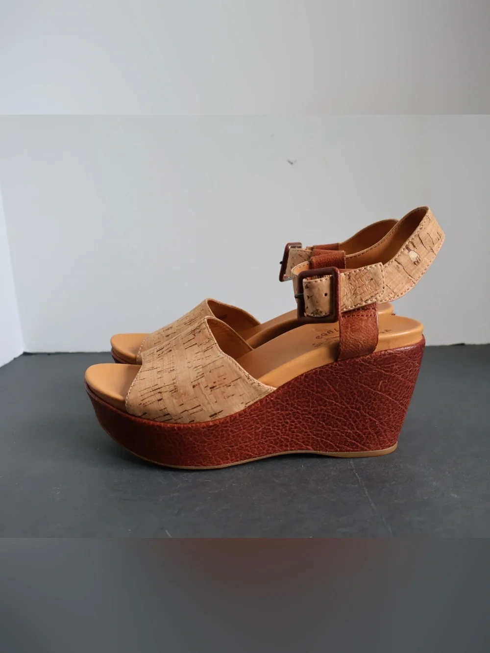 Kork-Ease Keirn Platform Wedge Sandals Size 6M - Picture 4 of 10